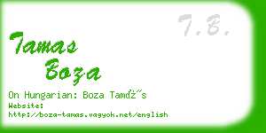 tamas boza business card